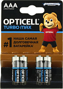 OPTICELL TURBO MAX <250463> (LR03) Size AAA, 1.5V, щелочной (alkaline) <уп. 4 шт>