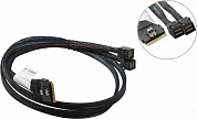 <CBL-8654-8643-08> Кабель SFF8654--> 2xSFF8643 0.8м
