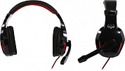 Наушники с микрофоном SVEN AP-G857MV <Black-Red> (с регулятором громкости, шнур 2.2м)