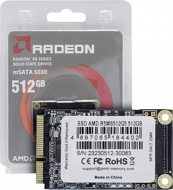 SSD 512 Gb mSATA AMD Radeon R5 <R5MS512G5>