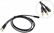 Vention <BBDBF> Кабель-переходник 4-pin Jack3.5-F --> 2Jack3.5-M 1м