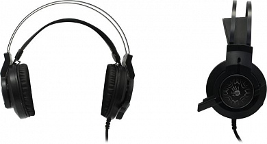 Наушники с микрофоном Bloody J437 Black (7.1, шнур 1.8м, USB, с регулятором громкости)