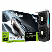 ZT-D40720H-10M Zotac Видеокарта Zotac RTX4070 SUPER TWIN EDGE OC 12GB GDDR6X 192bit 3xDP HDMI 2FAN Medium Pack