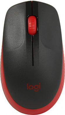 Logitech Wireless Mouse M190 Red <910-005908> (RTL) USB 3btn+Roll, беспроводная
