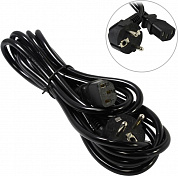 5bites <PC210-30A> Кабель компьютер - розетка 220V 3м Европейский стандарт, Г-образный