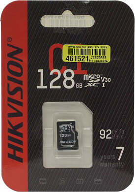 HIKVISION <HS-TF-C1-128G> microSDXC Memory Card 128Gb V30