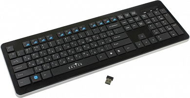 Клавиатура OKLICK 870S <USB> 104КЛ, беспроводная <368218>