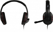 Наушники с микрофоном OKLICK HS-L380G <Black-Red> (шнур 1.8м) <1100404>