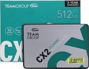 SSD 512 Gb SATA 6Gb/s TeamGroup CX2 <T253X6512G0C101> 2.5" 3D TLC