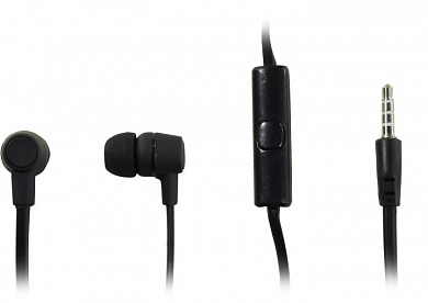 Наушники с микрофоном HARPER HV-107 Black (шнур 1.2м)