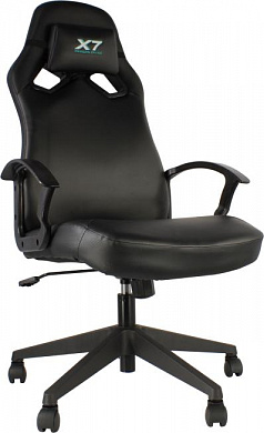 A4Tech <GG-1000B> Кресло игровое (экопремиум, чёрный) <1488255>