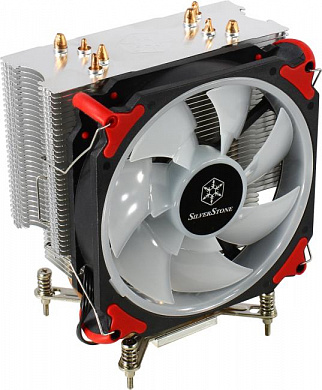 Silverstone <400i> (4пин, 115x/1366/1700, 9-29дБ, 700-2200 об/мин, Al+тепл.трубки)