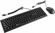 OKLICK Keyboard & Optical Mouse <620M> Black (Кл-ра, USB+Мышь 3кн, Roll, USB) <475652>