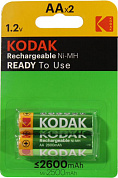 Аккумулятор Kodak CAT30955080 (1.2V, 2600mAh) NiMH, Size "AA" <уп. 2 шт>