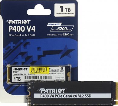 SSD 1 Tb M.2 2280 M Patriot P400 V4 <P400VP1TBM28H>