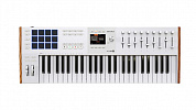MIDI клавиатура [231621] Arturia [KeyLAB 49 MK3 White] 49 клавиш, полувзвешенная механика, дисплей, 12 пэдов, 9 фейдеро