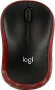 Logitech M185 Red Wireless Mouse <910-002633> (RTL) USB 3btn+Roll  уменьшенная