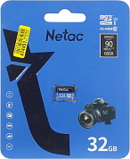 Netac <NT02P500STN-032G-S> microSDHC Memory Card 32Gb UHS-I U1