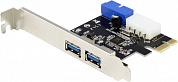 ExeGate EXE-342 (OEM) PCI-Ex1, USB3.0, 2 port-ext, 19pin int <EX296209RUS>