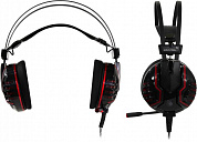 Наушники с микрофоном Bloody M615 Black-Red (шнур 1.3+1м, с регулятором громкости)