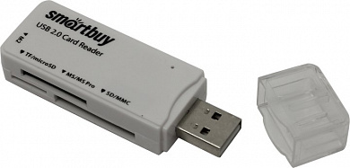 Smartbuy <SBR-749-W> USB2.0 MMC/SDHC/microSD/MS(/Pro/Duo/M2) Card Reader/Writer