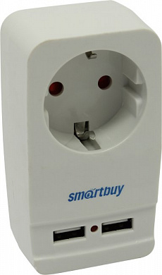 Сетевой фильтр Smartbuy <SBE-16-A05-USB> (1 розетка + 2 USB)