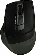 A4Tech FSTYLER Wireless&Bluetooth Optical Mouse <FB35 Midnight Green> (RTL) USB  6btn+Roll