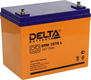 Аккумулятор Delta DTM 1275L (12V, 75Ah) для UPS