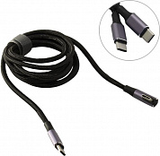 JETACCESS <JA-DC55 1.5м Black> Кабель USB-CM --> USB-CM 1.5м, Г-образный коннектор