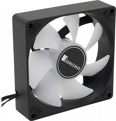 JONSBO <SL-925B ARGB Bk> (4пин, 92x92x25мм, 22.3-33.8дБ, 800-2200об/мин)