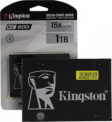 SSD 1 Tb SATA 6Gb/s Kingston KC600 <SKC600/1024G(1TB)> 2.5" 3D TLC