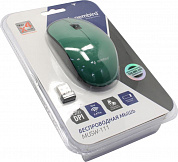 Gembird Wireless Optical Mouse <MUSW-111-GRN> (RTL) USB 3btn+Roll