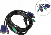 <DKVM-CB3 /A3A> Кабель для KVM переключателей (PS/2+PS/2+VGA15M, 3м)