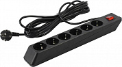 Сетевой фильтр SVEN Optima Black <5м> ( 6 розеток) <021030>