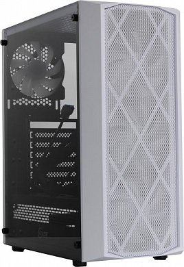Miditower Powercase Rhombus X4 White <CMRMW-L4> ATX, без БП