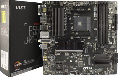 MSI B550M PRO-VDH WIFI (RTL) AM4 <B550> PCI-E Dsub+HDMI+DP GbLAN+WiFi+BT SATA MicroATX 4DDR4