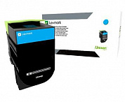 80C0S20 Lexmark 800S2 Cyan Standard Yield Toner Cartridge 2,000 pages