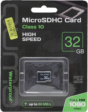 Qumo <QM32GMICSDHC10NA> microSDHC 32Gb Class10