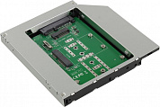 AgeStar  <SMNF2S> Шасси для M.2 2280/mSATA для установки в SATA   12.7мм отсек оптического привода ноутбука