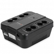 ИБП CROWN Line Interactive CMUS-255 EURO SMART 650VA\390W, корпус пластик, 1x12V/7AH, розетки 8*EURO, трансформатор AVR