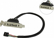 Orient <C026> Планка портов в корпус 2xUSB2.0, Low Profile