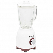 POLARIS PTB-0821G стационарный (800вт, 1,5л чаша СТЕКЛО, КОФЕМОЛКА)белый/красный