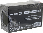 Аккумулятор Exegate EG7-12/EXG1270/DTM1207  (12V, 7Ah) для UPS <EP129858RUS>