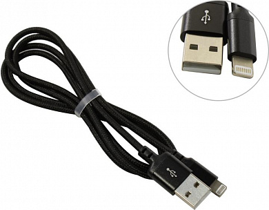 Hoco <X14 Lightning 1M Black> Кабель USB 2.0 AM-->Lightning  1м