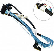 <L285SL028-SD-R> Кабель SFF-8654 (x8)->2xSFF-8639