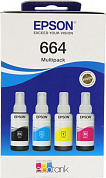 Чернила Epson Multipack 664 <C13T66464A> Bk/C/Y/M для Epson