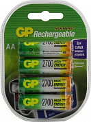 Аккумулятор GP 270AAHC-4 (1.2V, 2600mAh) NiMH, Size "AA" <уп. 4  шт>