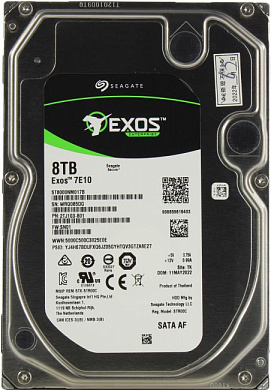 HDD 8 Tb SATA 6Gb/s Seagate Exos 7E10 <ST8000NM017B> 3.5" 7200rpm 256Mb