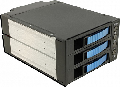 Procase <A3-203SATA3(BL)> HotSwap корзина 3xSATA/SAS 2.5”/3.5”