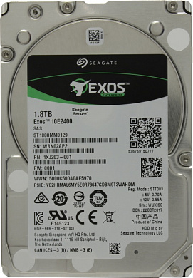 HDD 1.8 Tb SAS 12Gb/s Seagate Exos 10E2400 <ST1800MM0129> 2.5" 10000rpm 256Mb